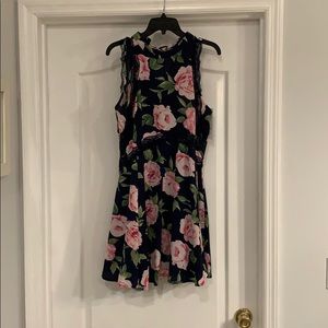 Navy pink floral dress. Brand new